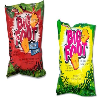 Assorted Holiday Big Foot, The Giant Cheese Snack, 6 Regular and 6 Spicy, 10.5 Oz, Pack of 12
