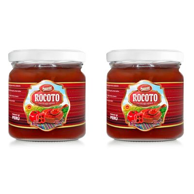Sanniti Peruvian Hot Pepper Spread | DOP Molido Paste Imported From Peru (Pack of 2) (7.5 oz, Rocoto)