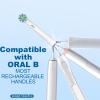 Replacement Toothbrush Heads Compatible with Braun Oral B Pro 1000/7000/9600/5000/3000/8000, Genius X and Smart 1500 Electric Toothbrush, 8 Pcs Accurate Cleaning Brush Heads (White) view 2