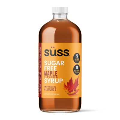 SSS Sugar-Free Maple Flavored Allulose Syrup, 16 fl oz Five Calorie, Zero Net Carbs Sweetener | Keto, Paleo, Vegan Friendly | Gluten-Free