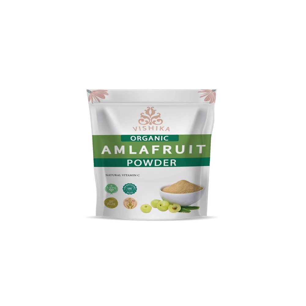 VISHIKA - best Amla Powder -Immune Support, Vitamin C for Immune System, Vegan, Kosher, Ayurvedic Superfood, Antioxidants, Non-GMO Amla Powder Organic 100 Gram