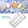 EVGATSAUTO Stainless Steel Ice Cream Kit, DIY Kitchen Tool with Brush Set for Frozen Treats (3-Piece Flat Double Slot) view 2