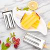 EVGATSAUTO Stainless Steel Ice Cream Kit, DIY Kitchen Tool with Brush Set for Frozen Treats (3-Piece Flat Double Slot) view 3