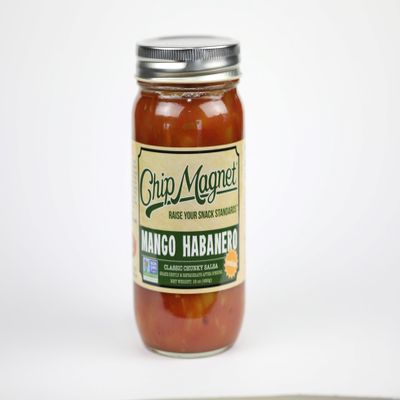 Chip Magnet Salsa - Mango Habanero - Classic Chunky Salsa - Medium - Case Of 4-16 Oz Jars