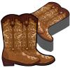 100pcs Cowboy Boot Napkins - Western Cowboy Decorative Napkins for Baby Shower, Rodeo, Boot Shaped Birthday Lunch Dinner Table Decor Party Favor view 1
