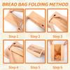 50pcs Large Paper Bread Bags for Sourdough Breads Storage/Bakery Packaging Bags with Window, Homemade Bread Loaf Bag with Tin Tie Tab Lock for Cookies and Treats (13.7''x8.2''x3.5'') view 4