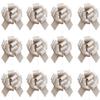 12 PCS Large Pull Bows, Bow for Gift Wrapping,6 Inches,Christmas Party Birthday Gift Wedding Ribbon Bows for Valentines Day, Birthday, Anniversary,Wedding,Florist Packaging (Silver) view 1