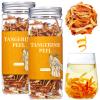 Wanhua Hall Fresh Dried Tangerine Peel Dried Mandarin Orange Peel Strips 4.94oz/140g Mandarin Pure Citrus Peel Strips Natural Mandarine Scent Suitable for Cooking & Tea view 1