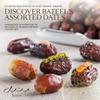 Bateel Pastel Petal Gift Set  Small Assorted Dates | Luxury Collection of Plain & Filled Organic Dates | Elegant Pink Gift Box view 4