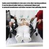 CHANGLKJ Elderly Positioning Bed Pad, Patient Transfer Sheet with Padded Hand Straps, 37.2''X 26'' and 90kg Load, Lightweight Cotton Canvas and Mesh Cloth Fabric, for Elderly, Disabled, Bedridden view 2