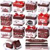 Cholemy 36 Pcs Christmas Gift Boxes with Lids Small Squared Boxes with Ribbon Bow 4x4x4 Inch for Christmas Party Favor Present Packaging Xmas Holiday Gift Wrap, 12 Designs(Plaid Style) view 1