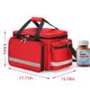 Medical Bag Empty First Aid Bag Home Health Nurse Bag Empty First Aid Storage Bag with Detachable Divider Medical Supplies Emergency Responder Trauma Bag for Nursing Student,Therapist,Doctors view 2