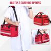 Medical Bag Empty First Aid Bag Home Health Nurse Bag Empty First Aid Storage Bag with Detachable Divider Medical Supplies Emergency Responder Trauma Bag for Nursing Student,Therapist,Doctors view 4