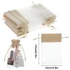 10PCS Organza Bags 4x6 Burlap Bag Jewelry Drawstring Organza Small Mesh Bag Drawstring, Favors Mesh Gift Bags Sachet Candy Pouches for Party, Jewelry, Christmas, Festival, Eid Mubarak Party view 2