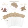 10PCS Organza Bags 4x6 Burlap Bag Jewelry Drawstring Organza Small Mesh Bag Drawstring, Favors Mesh Gift Bags Sachet Candy Pouches for Party, Jewelry, Christmas, Festival, Eid Mubarak Party view 3