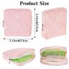 3 PCS Sanitary Pad Storage Bag Portable Period Bag for Teen Pads/Sanitary Napkins/Tampons, Sanitary Napkin Storage Bag First Period Gifts for School, Daily Hygiene Bag Travel Containers view 2