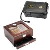 Bald Eagle Cigar Humidor Box and Travel Humidor with Humidifier Hygrometer, Waterproof | Crushproof | Airtight view 1