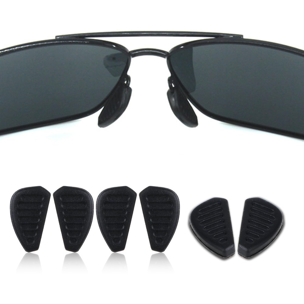 6PCS Eyeglasses Slip on Nose Pads, Sunglass Nose Pads Replacement, 17mm Eyeglass Nose Pads Anti Slip for Men and Women Sunglasses Glasses Non-Slip Nose Pads