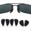 6PCS Eyeglasses Slip on Nose Pads, Sunglass Nose Pads Replacement, 17mm Eyeglass Nose Pads Anti Slip for Men and Women Sunglasses Glasses Non-Slip Nose Pads view 1