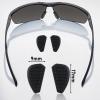 6PCS Eyeglasses Slip on Nose Pads, Sunglass Nose Pads Replacement, 17mm Eyeglass Nose Pads Anti Slip for Men and Women Sunglasses Glasses Non-Slip Nose Pads view 2