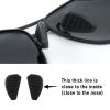 6PCS Eyeglasses Slip on Nose Pads, Sunglass Nose Pads Replacement, 17mm Eyeglass Nose Pads Anti Slip for Men and Women Sunglasses Glasses Non-Slip Nose Pads view 4