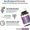Grape Seed Extract 98% Polyphenols | 500 mg | Antioxidant Supplement Strengthens Immunity, Promotes Healthy Skin and Hair | 90 Veg Capsules view 4