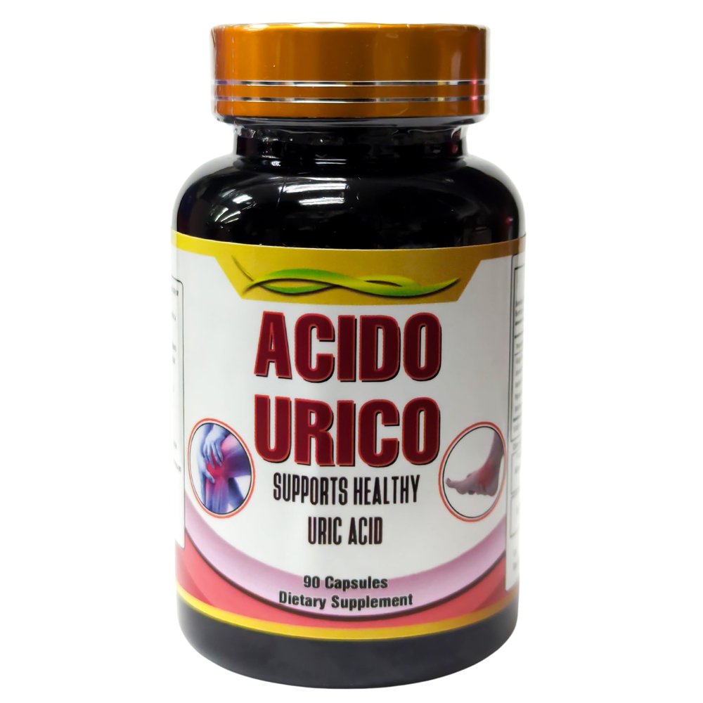 Acido Urico 90 Cpsulas - Supports Healthy Uric Acid & Joint Health | Favorece la salud del cido rico y de las articulaciones
