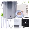 Trust Your Gut Coffee Enema Kit, Stainless Steel Colon Cleansing Enema Bucket Kit, Home Colonic Cleanse & Detox, Durable, Reusable, Hygienic  2 Qt view 1