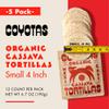 Coyotas - Organic Cassava Tortillas - Grain-Free, Gluten-Free, Non-GMO, Vegan, Paleo, Small 4 Inch - 12 Tortillas Per Pack (5 Packs) view 3