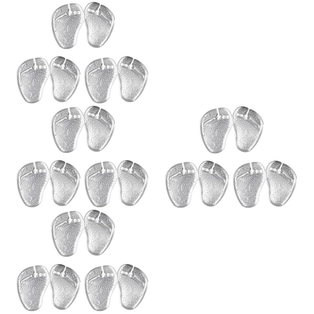 12 Pairs Forefoot Slipper Pad High Heel Liner Insert High Heel Sandals Toe Protectors High Heel Insoles Metatarsal Cushion Silicone Pads Insole Pads Soft Shoe Gel Foot Stickers/125