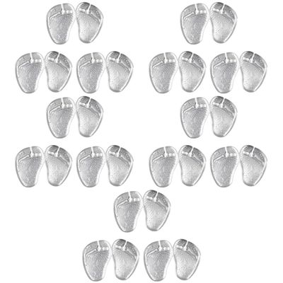 15 Pairs Forefoot Slipper Pad Shoe Filler Forefoot Cushions Sandal Cushions Foot Protection Insoles Toe Protectors for Sandals Transparent Heels Toe Pads Gel Toe Cap Soft/135