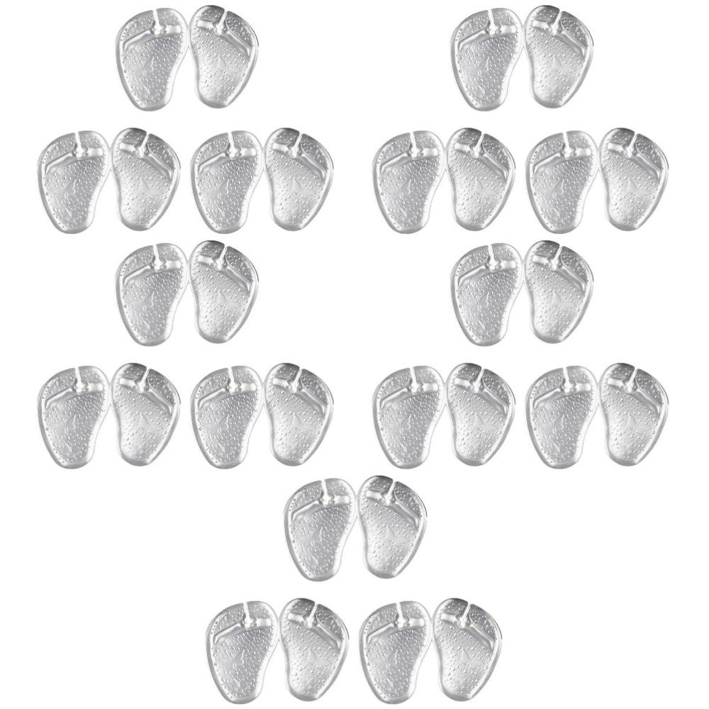 15 Pairs Forefoot Slipper Pad Shoe Filler Forefoot Cushions Sandal Cushions Foot Protection Insoles Toe Protectors for Sandals Transparent Heels Toe Pads Gel Toe Cap Soft/135