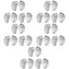 15 Pairs Forefoot Slipper Pad Shoe Filler Forefoot Cushions Sandal Cushions Foot Protection Insoles Toe Protectors for Sandals Transparent Heels Toe Pads Gel Toe Cap Soft/135 view 1