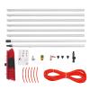 Water Fed Pole Kit, 26ft Adjustable Window Cleaning Brush and Pole, 8m Length Window Cleaner Brush & Solar Panel Cleaning System, Outdoor Window Glass Washing Cleaner Equipment Tool view 3