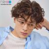 Firmoo Blue Light Blocking Glasses for Computer Reading Retro Metall Round Frame for Women Men 0.75x Gold view 3