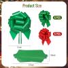12 pcs Large Christmas Bows for Gift Wrapping, 5inch Wide Xmas Pull Bows for Presents, Gift Baskets, Christmas Tree, Wine Bottles, Decorations (red and Green) view 4