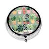 Bonsai Plantround Pill Box, 3 Compartment Round Pill Box Organizer, ^&Portable Travel Pill Box for Traveling. view 1