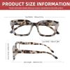 Lirbbur 3 Pack Progressive Multifocal Reading Glasses for Women Men Oprah style Blue Light Blocking Spring Hinger Readers (Multicolor, 2.00, x) view 2