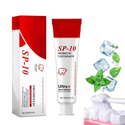 Super Probiotic-10 Toothpaste, Sp-10 Ultra Whitening Toothpaste,Fresh Breath,Sp-10 Probiotic Stain Removal and Whitening Toothpastes, Probiotic Toothpastes (1)