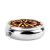 Burning Totemround Pill Box, 3 Compartment Round Pill Box Organizer, ^Portable Travel Pill Box for Traveling. view 3