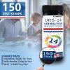 14 Parameters Urine Test Strips for Urinalysis | 150 Strips - Testing for Kidney, Liver, UTI, Keto Diet, Ketosis, PH, KET, Prot, SG, BIL, CRE, BLO, and +7 More view 4