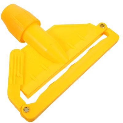 RENDJGOU Sponge Scrubber,Bathroom Tile Cleaner,Mop Head Clip,Floor Mop Clip for Mop Detachable Mop Clop, Mop Head Holder Mop Head Replace Clip Mop Handle Accessories Mop Replacement Holder/Yellow/17.