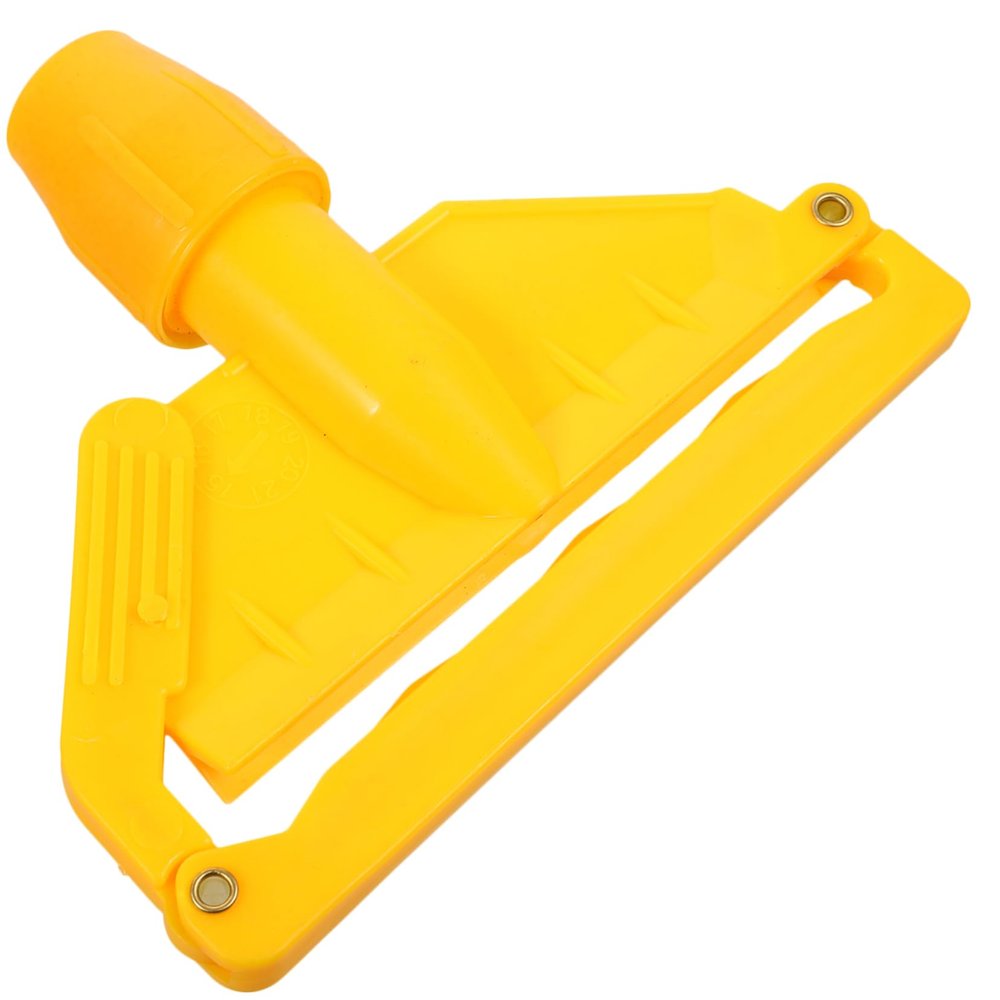 RENDJGOU Sponge Scrubber,Bathroom Tile Cleaner,Mop Head Clip,Floor Mop Clip for Mop Detachable Mop Clop, Mop Head Holder Mop Head Replace Clip Mop Handle Accessories Mop Replacement Holder/Yellow/17.