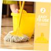 RENDJGOU Sponge Scrubber,Bathroom Tile Cleaner,Mop Head Clip,Floor Mop Clip for Mop Detachable Mop Clop, Mop Head Holder Mop Head Replace Clip Mop Handle Accessories Mop Replacement Holder/Yellow/17. view 2