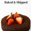 ANDY ANAND CHOCOLATIER Chocolate Strawberry Cake 9 Inch 2.5 lb Gourmet Bakery Dessert  Freshly Baked Celebration Cake Gift with Rich Chocolate and Strawberry Flavor view 4