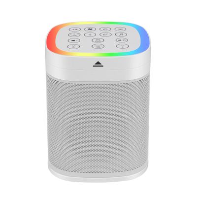 3-in-1 Bluetooth Speaker, 70 Soothing Sounds Sleep Machine, Type-C USB Rechargeable RGB Table Lamp,30-Hour Playtime, Wireless Sound Machine for Home/Party/Outdoor/Beach/Baby/Adults. (White)