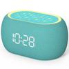 ANJANK White Noise Sound Machine Alarm Clock with HiFi Bluetooth Speaker, 21 Soothing Sounds/7 Night Lights/8 Alarm Sounds/30-Level Volume/0-100% Dimmer, Noise Maker for Boys Teens Kids Sleep, Bedroom view 1