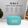 ANJANK White Noise Sound Machine Alarm Clock with HiFi Bluetooth Speaker, 21 Soothing Sounds/7 Night Lights/8 Alarm Sounds/30-Level Volume/0-100% Dimmer, Noise Maker for Boys Teens Kids Sleep, Bedroom view 2