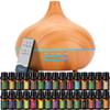 550 ML Aroma Diffiser with Essential Oils Set, Essential Oil Diffuser with Remote, Ultrasonic Technology Aromatherapy Diffusers Auto Shut-Off for Office, Home view 1