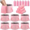 FillTouch 12 Pcs 15L Foldable Foot Soaking Tub Kit Portable Foot Bath Tub Foldable Foot Basin Bath Foot Tub for Soaking Feet with Towel and Storage Bag Soak Spa Bucket for Travel Camping (Pink) view 1